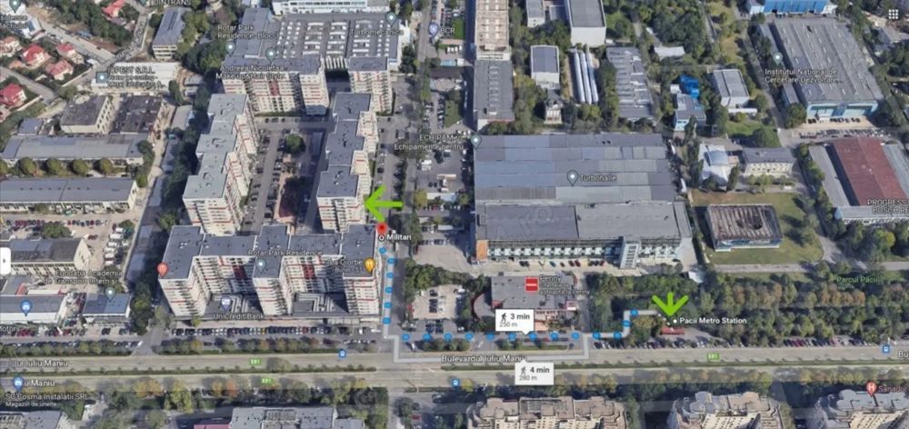 Apartament mobilat Rotar Park 1 langa metrou Pacii cu 2 camere decomandat suprafata 55mp - Poză 3