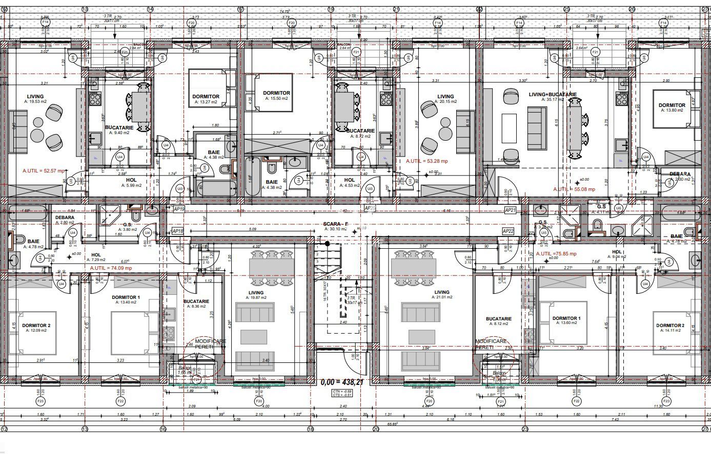 Apartament 2 camere, Prelungirea Doamna Stanca - Schiță 8