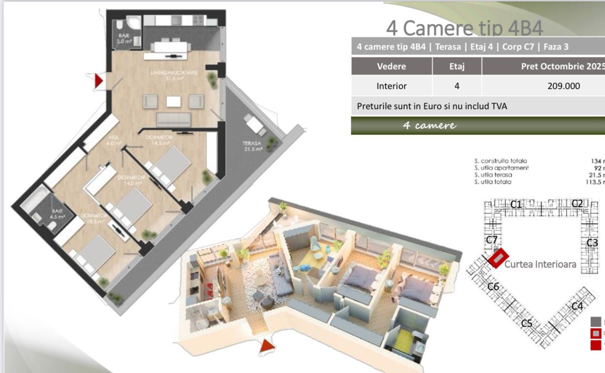 Apartament 4 camere spațios,  Sector 1, amenajat, comision 0% - Poză 13