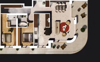 APARTAMENT ULTRAFINISAT | COMPLEX PREMIUM | 221MP-TERASA 114MP - PIPERA - Schiță 16