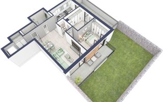 Apartament 3 camere | Balcoane 11.8 mp | Gradica ca. 107mp | Turnisor - Poză 4