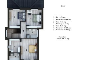 Vila individuala Corbeanca | 550 mp teren - Schiță 5