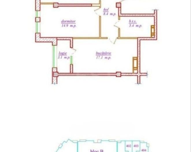 Vânzare, apartament, 2 camere, str. Nicolae Dimo, Durlești - Poză 1
