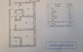 Apartament cu 3 camere modern, bloc 2018, Lidl Metalurgiei, metrou,STB - Schiță 7