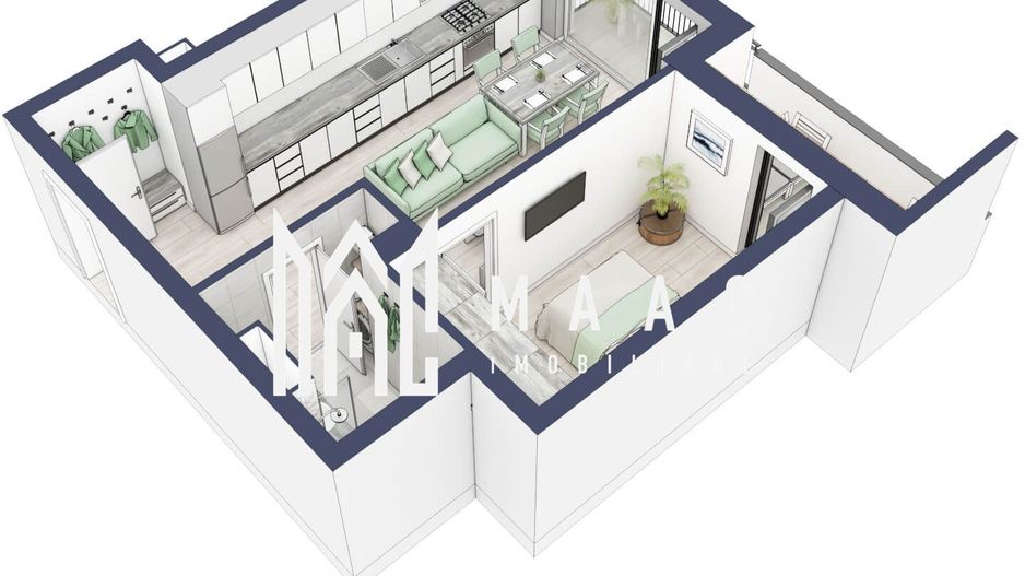 Apartament 2 camere | Balcon 10.3 mp | Etaj 3 | Turnisor - Poză 3