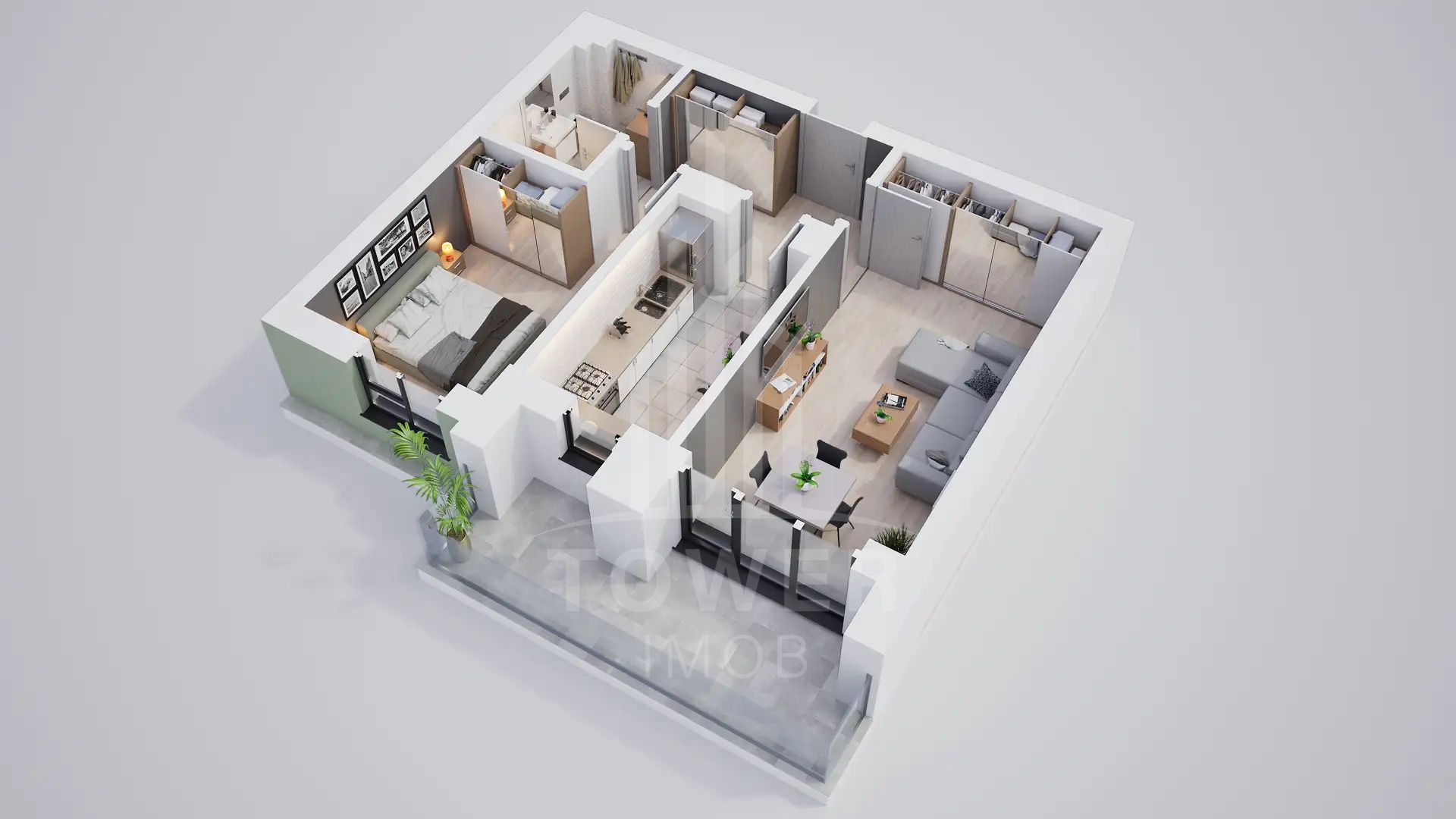 Apartament  de vanzare 2 camere ansamblu rezidential nou - Poză 2