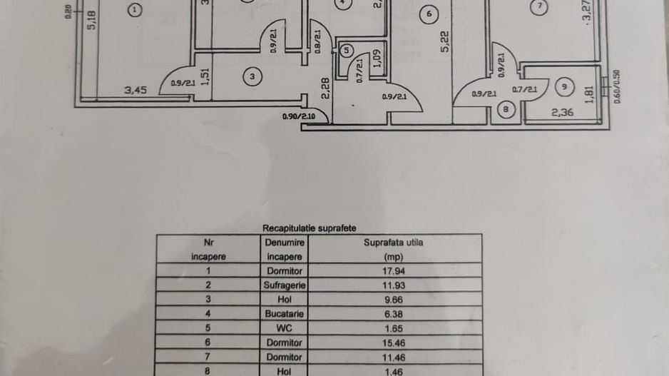 Ideal birou firma!!- Apartament 4 camere, SD, 81mp, Nicolina2 - Poză 13