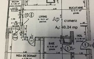 Apartament 2 camere mobilat complet, etaj intermediar, zona Soporului - Schiță 7