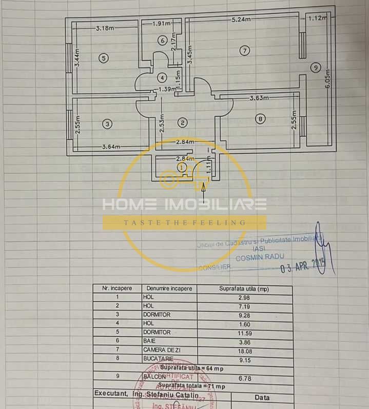 Apartament 3 Camere Decomandat Mobilat si Utilat Complet - Poză 8