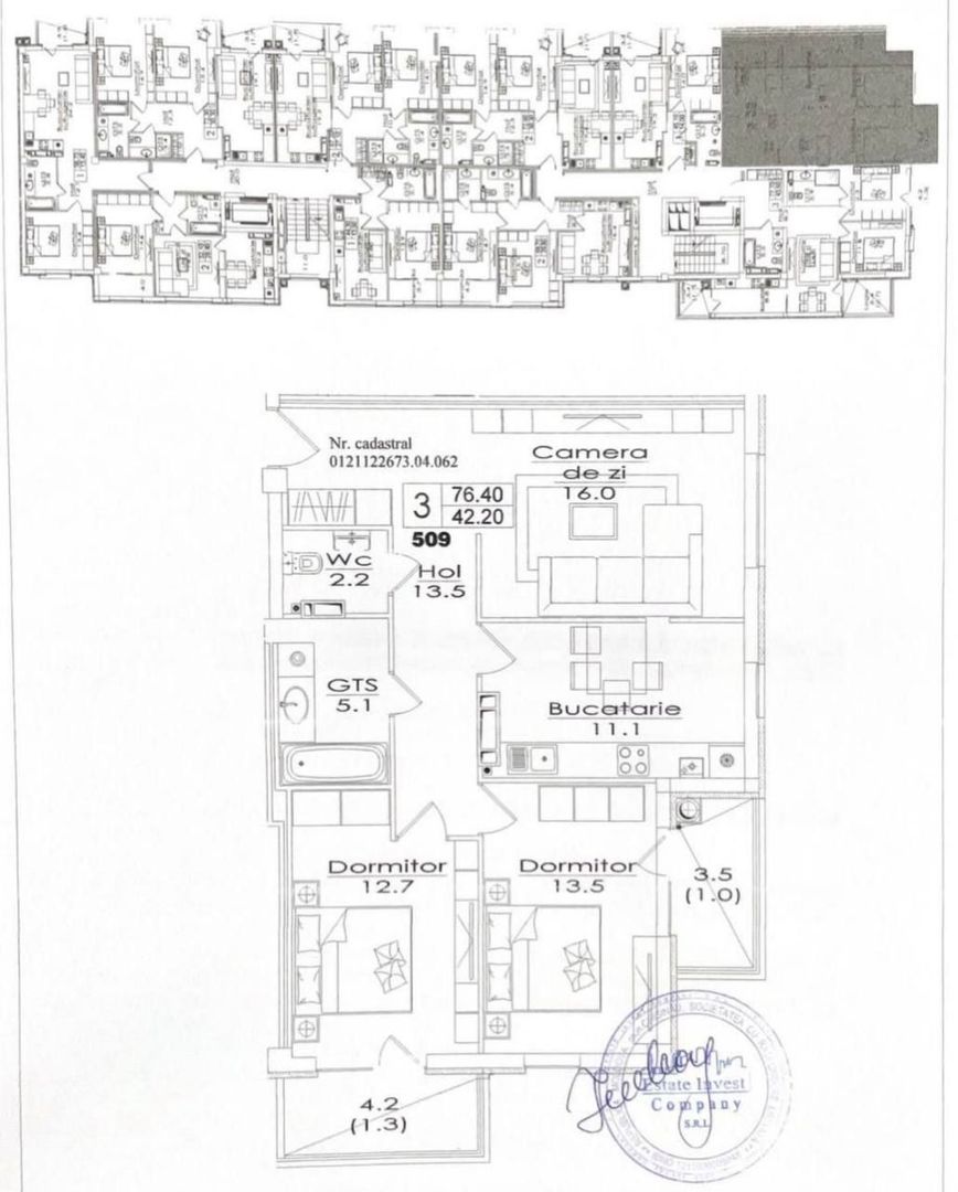 Vânzare, apartament, 3 camere, str. Durlești, Dumbrava - Poză 8