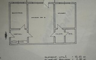 Apartament 2 camere – Crângași, la 2 minute de metrou - Schiță 9