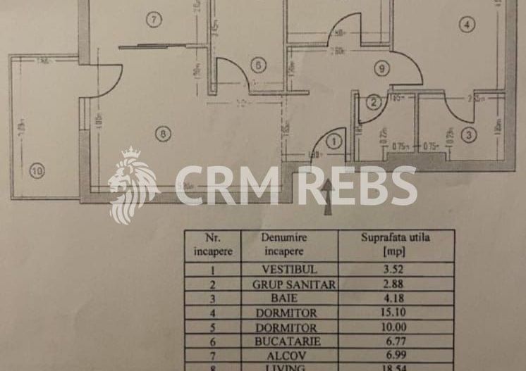 Apartament de vanzare zona de nord, Voluntari, Pipera - Schiță 7