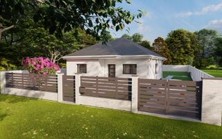 BG124-Teren cu Aut.Constr Proiect Casa parter 614 mp - Poză 1