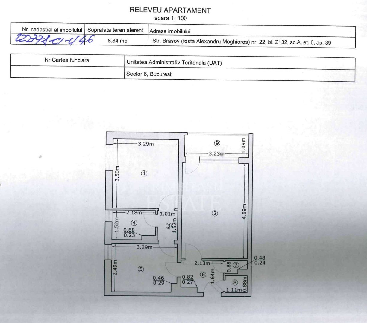 Apartament 2 camere complet renovat și mobilat – Drumul Taberei - Schiță 18