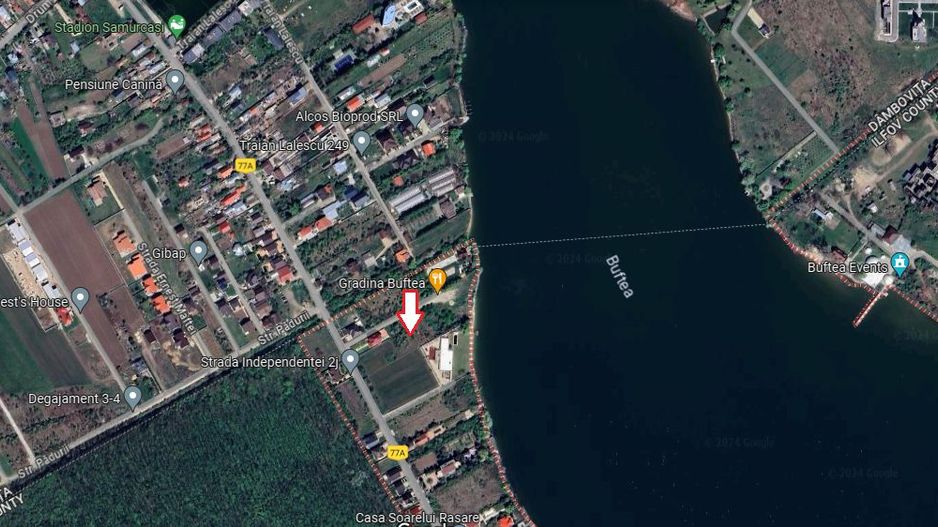 Teren pentru casă cu priveliște la lacul Buftea. - Poză 1