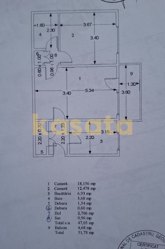 APARTAMENT 2 CAMERE 51MP | BASARABIA |METROU | STADIONUL NATIONAL - Poză 9