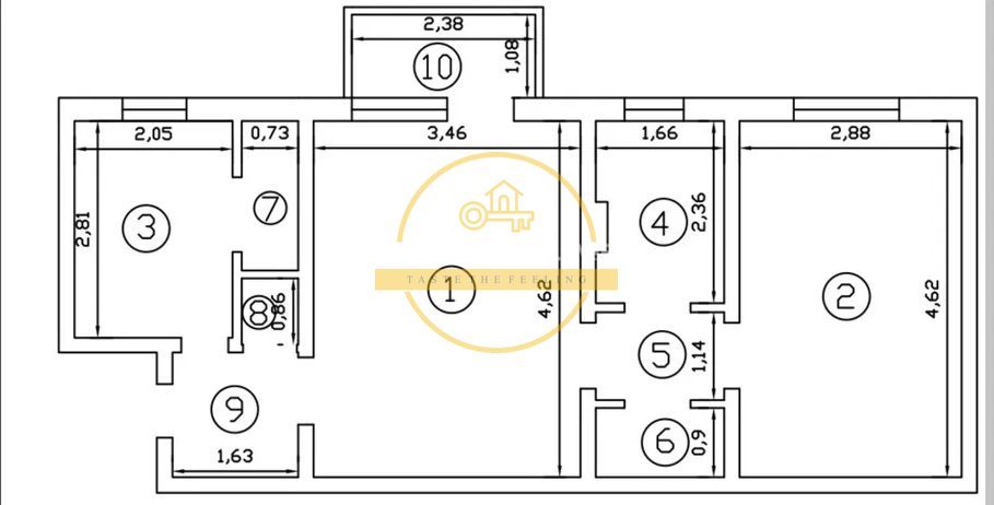 Apartament 2 camere | Podu Ros –  | 50 mp | Etaj 3/4 | Fără risc seismic - Poză 1