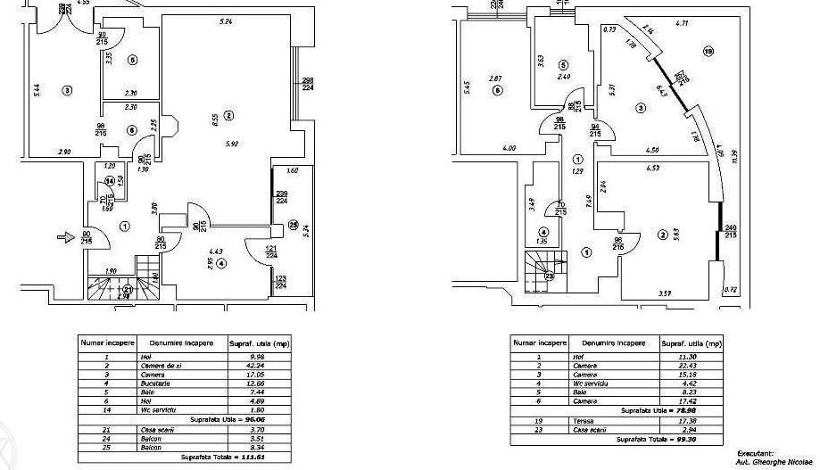 Apartament Duplex 5 camere -  Primaverii - Schiță 27