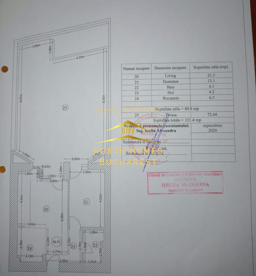 Apartament de vanzare 2 camere + TERASA -THE ADDRESS -Barbu Vacarescu - Poză 3
