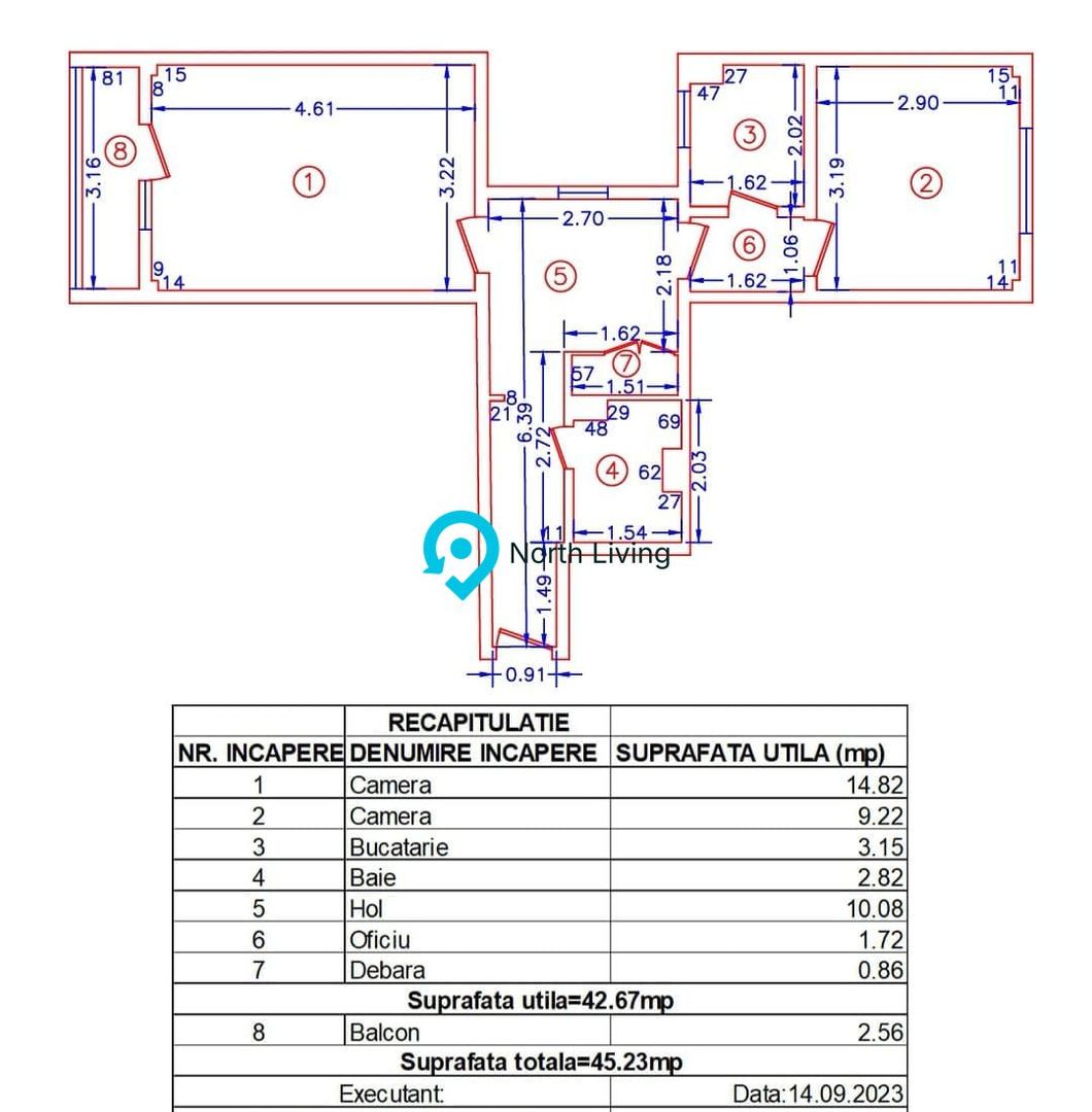 2 camere Renovat + Mobilat NOU | metrou | Nicolae Grigorescu - Poză 17