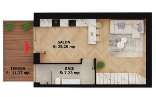 Apartament nou, 2 camere, 177 000 Euro. Comision 0. - Poză 1