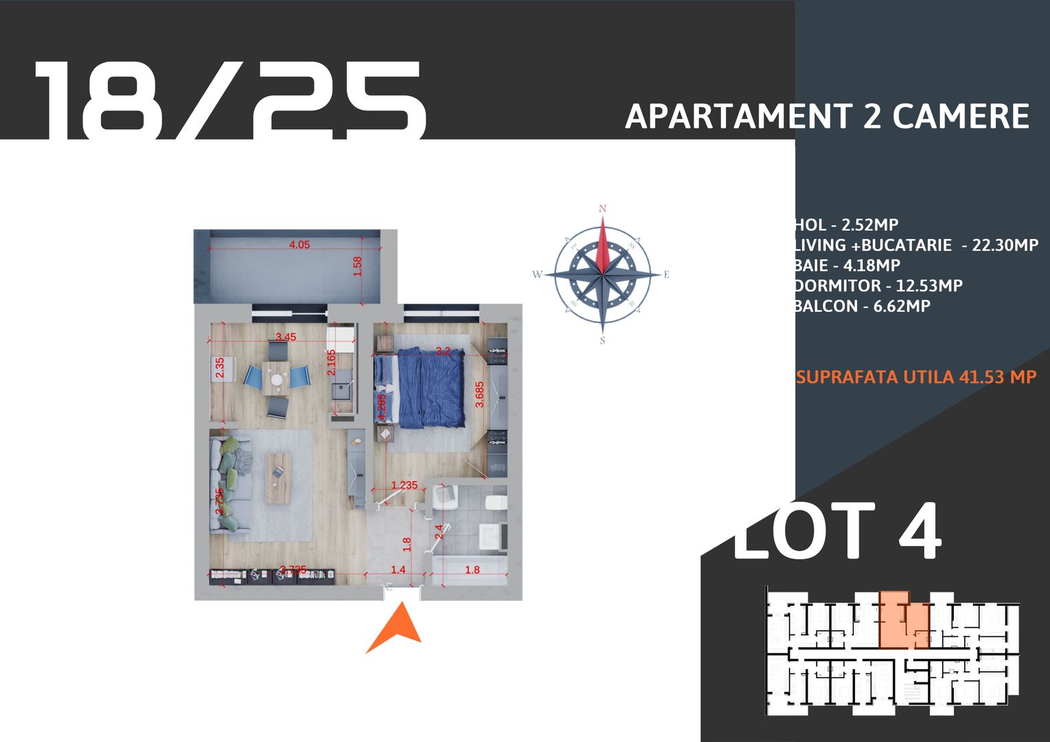 Oferta Lansare 2 camere spatios Metrou N Teclu - Schiță 5