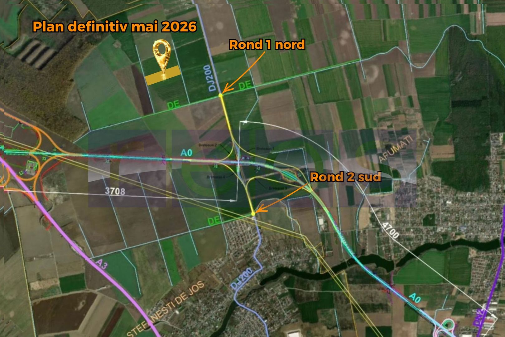 📍 Nord | 3 min Rond A0/A3 | Activ Strategic | Ștefănești | 4 ha - Poză 1