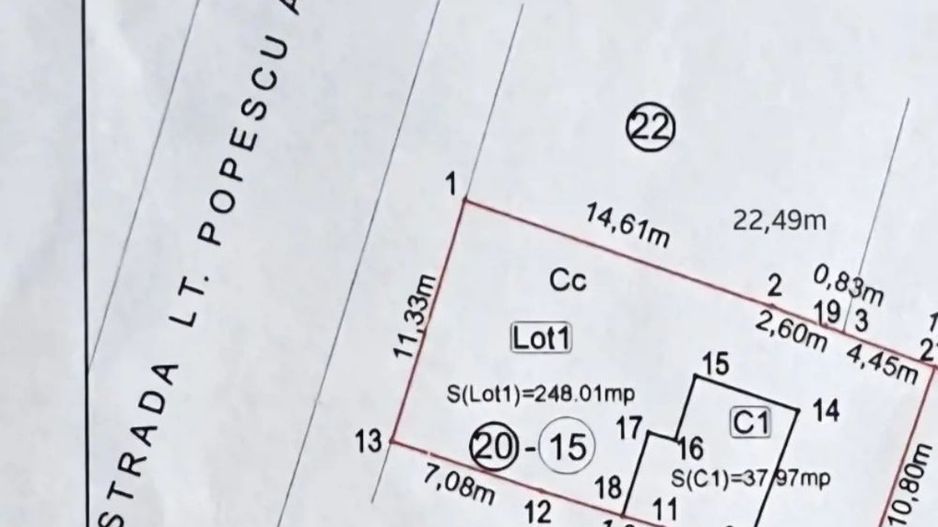De vazare teren 248 mp cu Autorizație de construire Auchan Titan - Poză 3