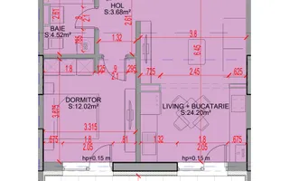 Apartament 2 camere Parcul Teilor Pallady,  Parcare gratis, Comision 0% - Schiță 18