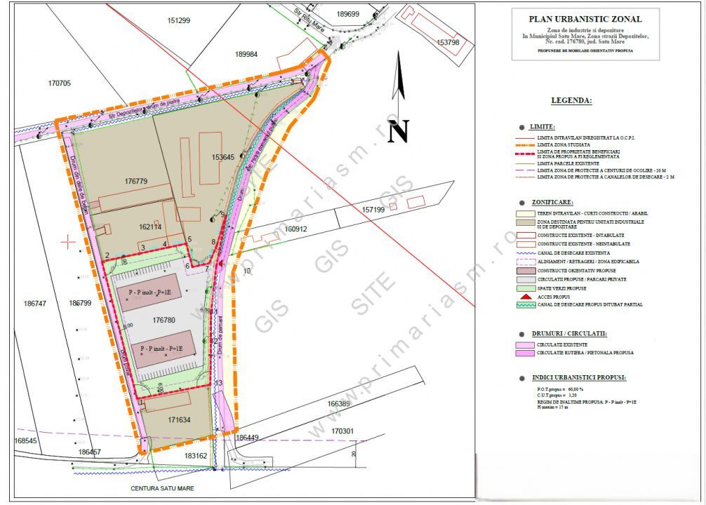 De vânzare teren cu P.U.Z aprobat Str Depozitelor Satu Mare - Poză 1