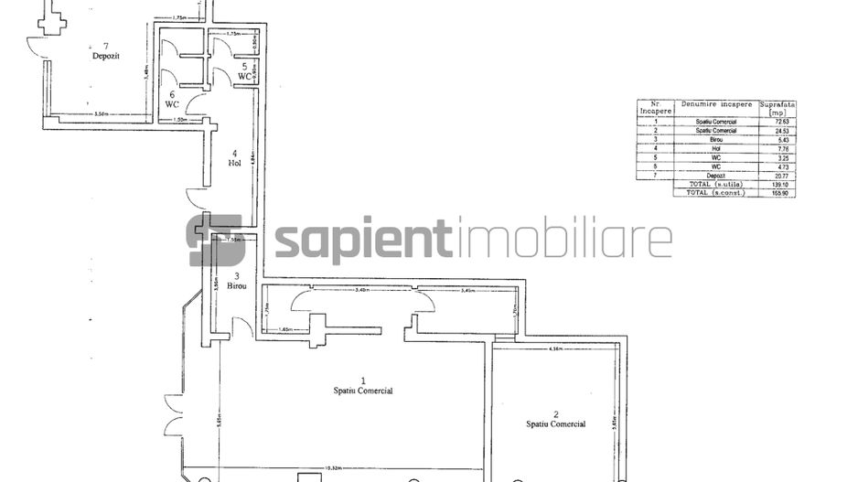 Sapient | Spațiu comercial – Centru Civic, Oradea - Schiță 6