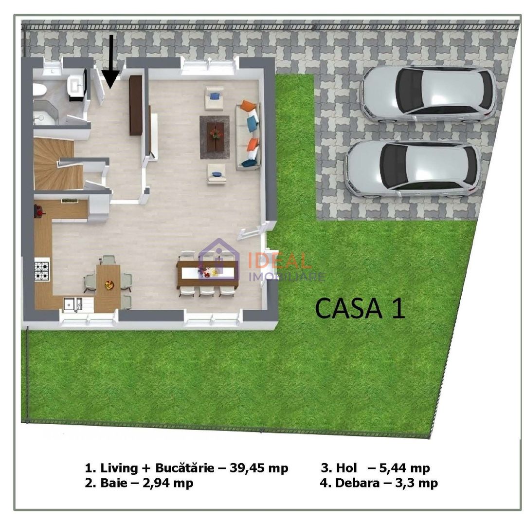 Casa Individduala cu 4 camere si gradina, in Zona Triajului - Schiță 5