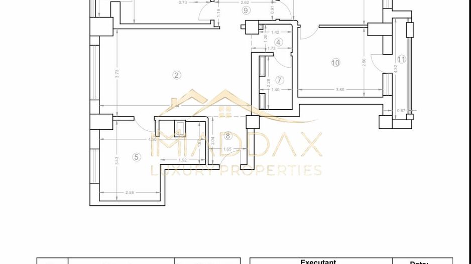 Apartament cu 4 camere *95mpc* // Bulevardul Unirii - Schiță 49