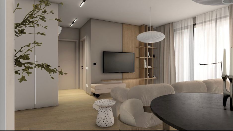 Apartament cu 2 camere cu grădina la ISHO - Poză 3