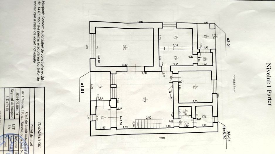 Casă spațioasă cu 2 niveluri | 273 m² Suprafață Totală | 12 ari | 3 dormitoare + living | Anenii Noi – Ruseni - Poză 22