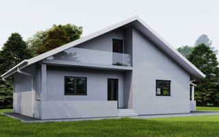 Casă individuală cu mansardă utilizabilă și balcon – Ciurbești, Miroslava - Poză 1