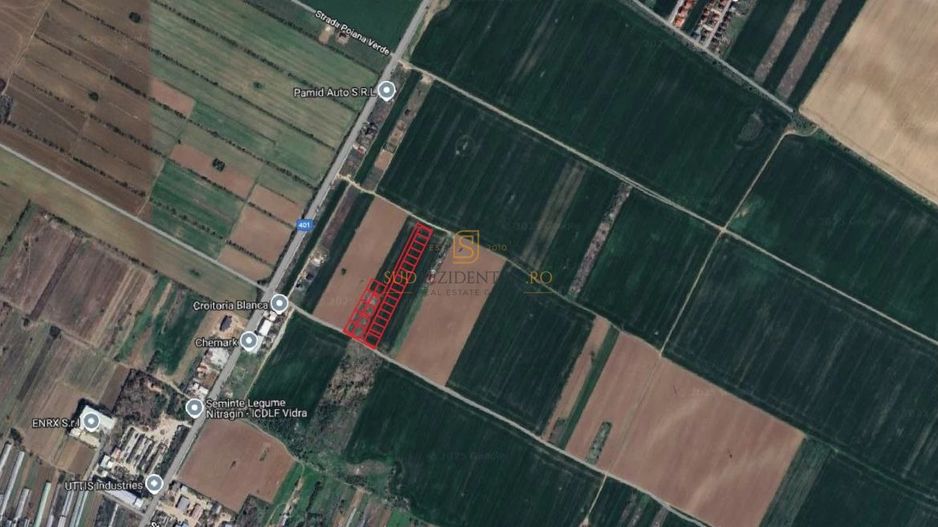 Lot teren intravilan de vanzare, 500 mp, ideal investitie,Comuna Vidra - Poză 4