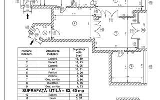 Apartament cu 3 camere 90,06 mp - Sala Palatului - Cismigiu - Poză 10