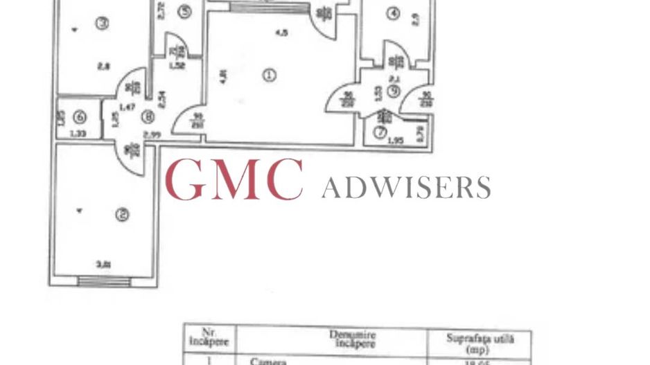 Apartament 3 camere Antiaeriana - Poză 8