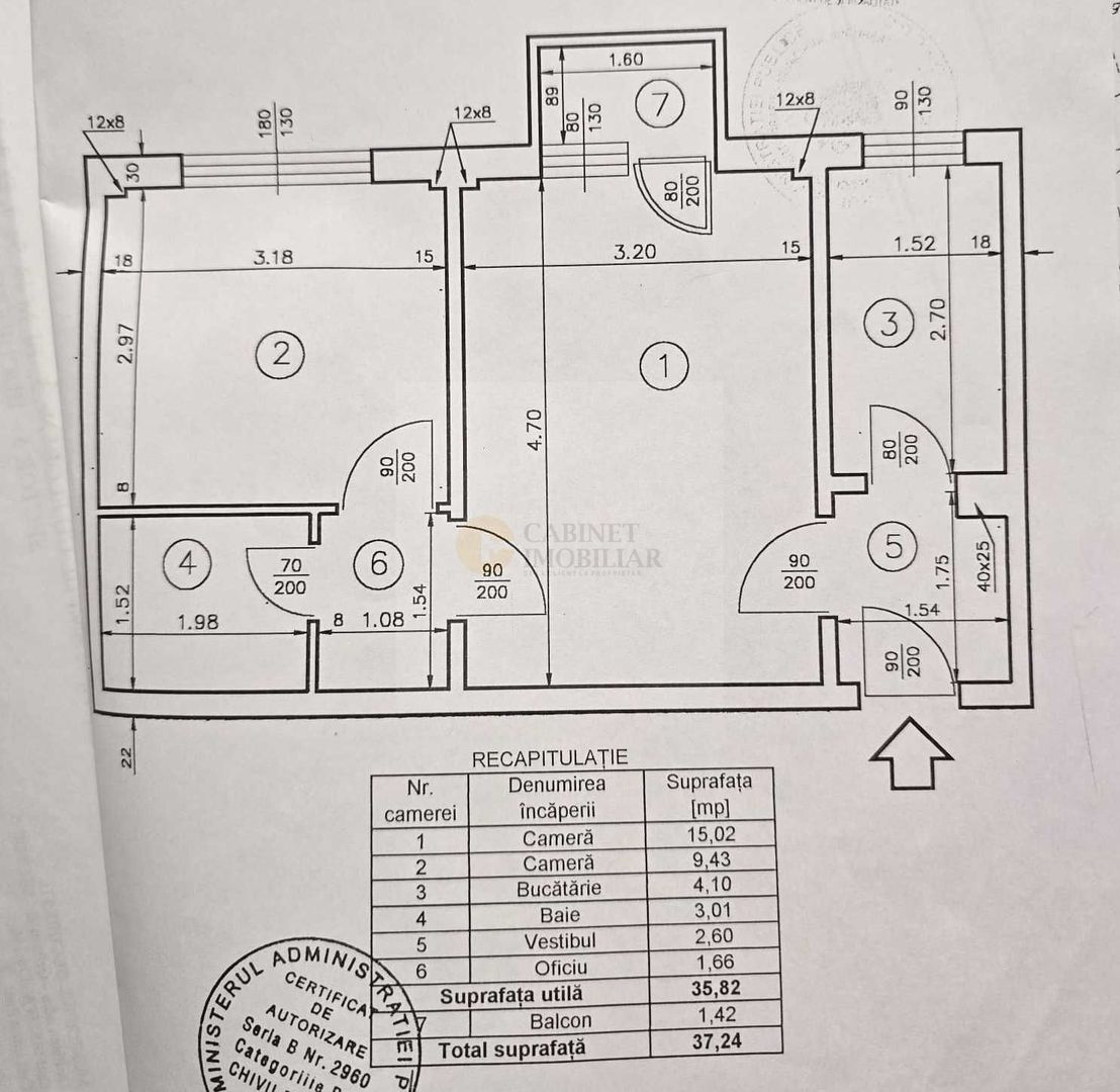2 camere | Parcare ADP | Etaj 3/10 | Frigocom | - Poză 8