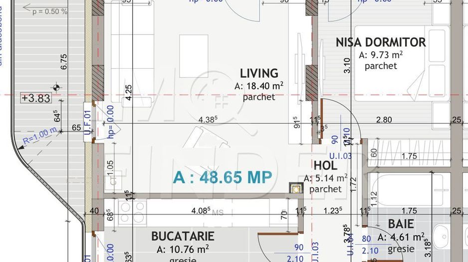 Vanzare 2 camere Floresti, etaj intermediar zona Eroilor - Poză 2