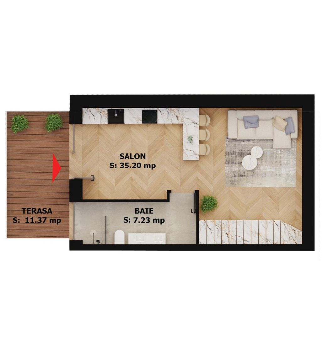 Apartament nou, 2 camere, 177 000 Euro. Comision 0. - Poză 1