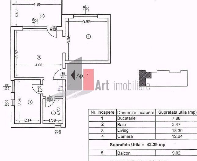 2 camere Drumul Taberei Brancusi - Poză 1