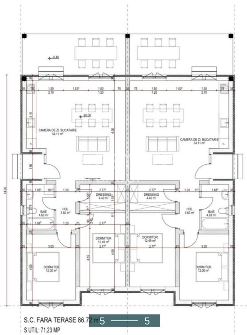 Duplex cu 3 camere in Mosnita Noua - Poză 6