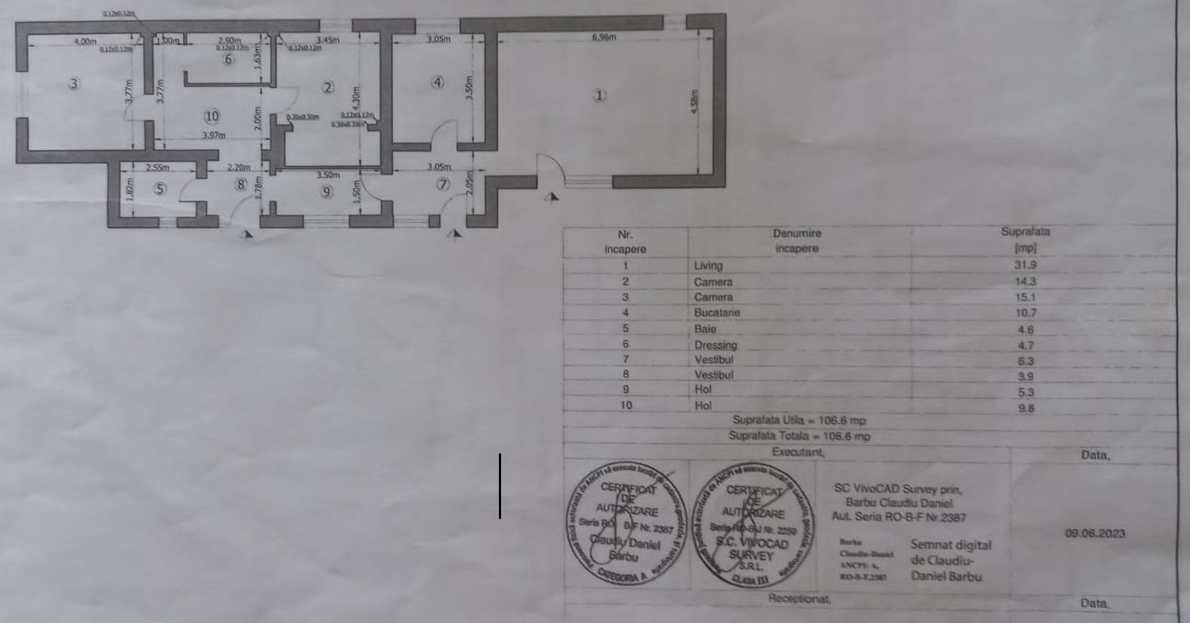 Casă pe parter + 550 mp teren + garaj 25 mp - Schiță 19
