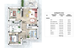 Casă parter LeGaga Cornesti, complex rezidential, comision 0 - Poză 9