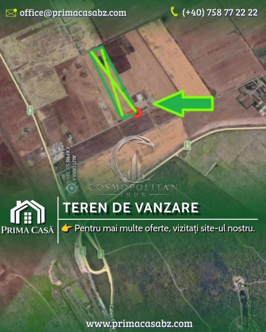 Teren 26.000mp la iesire spre Ploiesti zona Lukoil Pret: 25 mp neg. - Poză 1