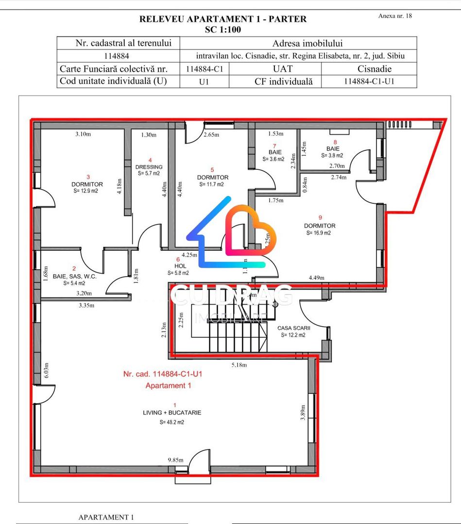 Lux si confort Apartament cu 200 mp de curte - Poză 8