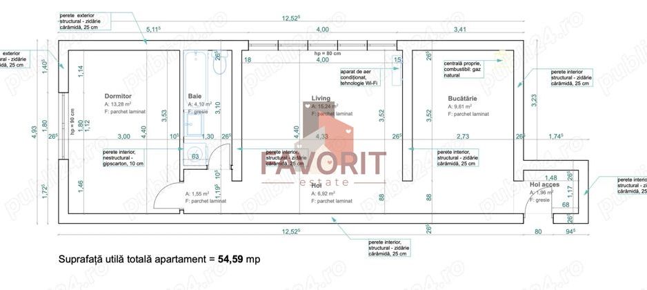 2 camere | centrala proprie | zona excelenta | mobilat si utilat - Poză 11