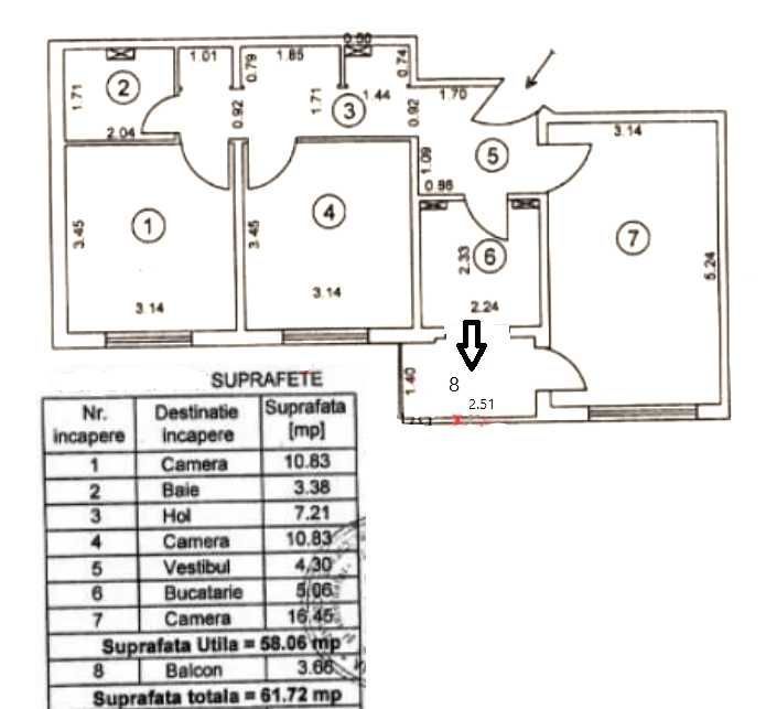 De vanzare apartament de 3 camere Titan,  5 min metrou Grigorescu - Poză 1